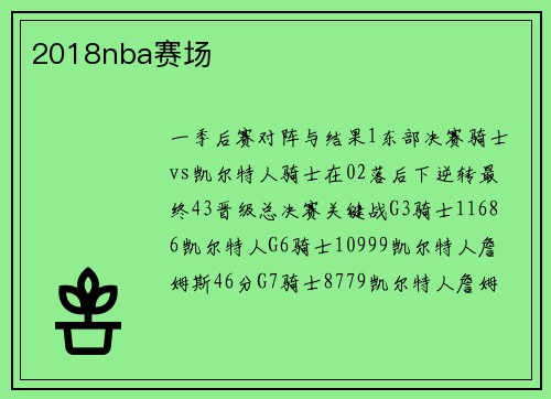 2018nba赛场